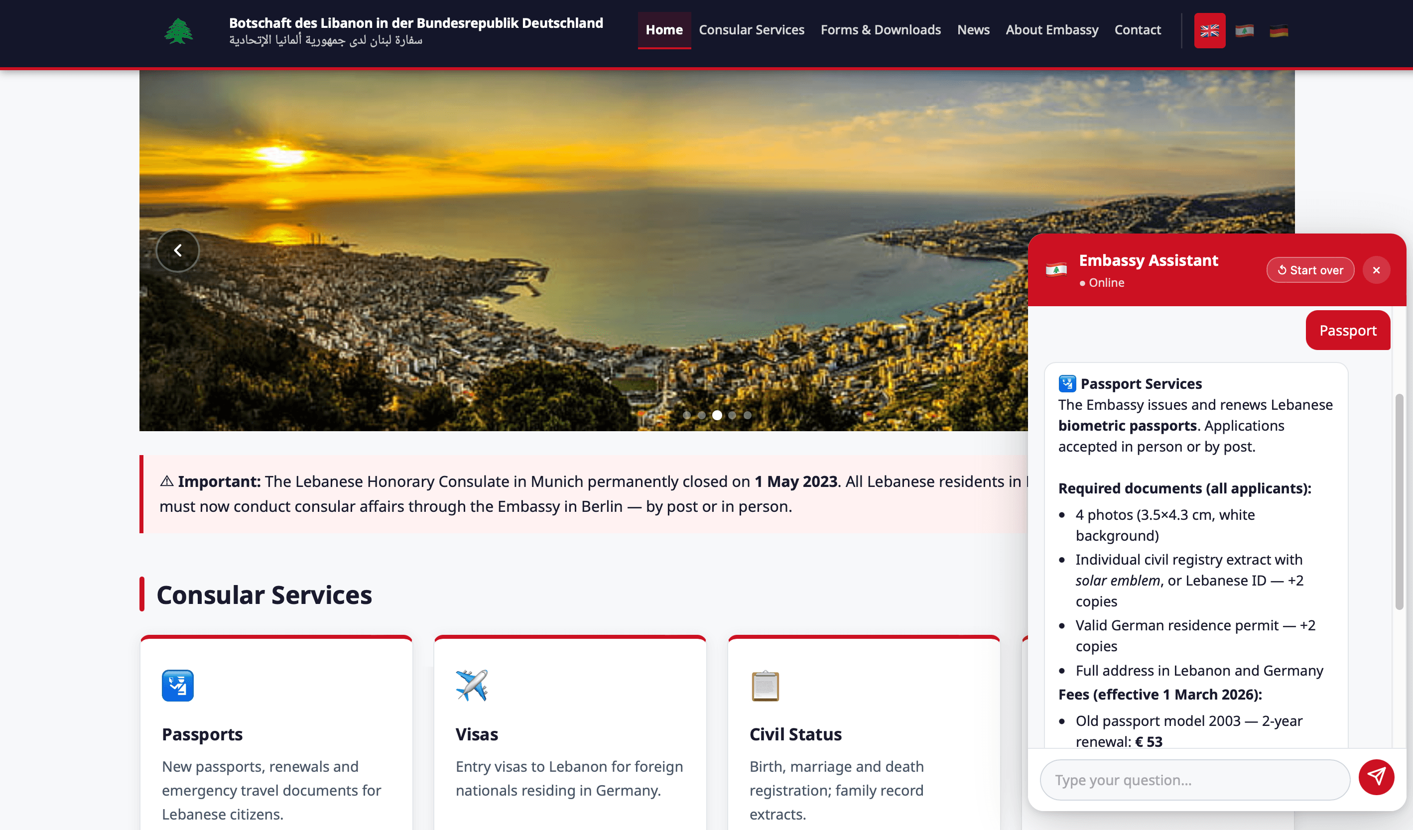 Lebanese Embassy in Berlin